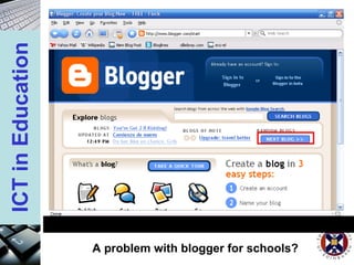 A problem with blogger for schools? 