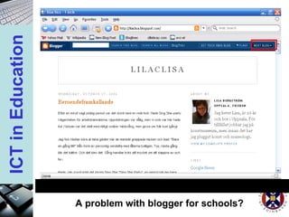 A problem with blogger for schools? 