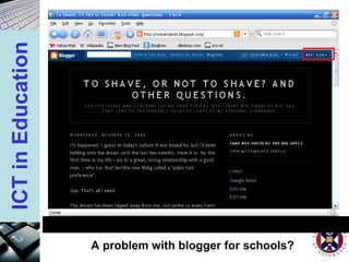 A problem with blogger for schools? 