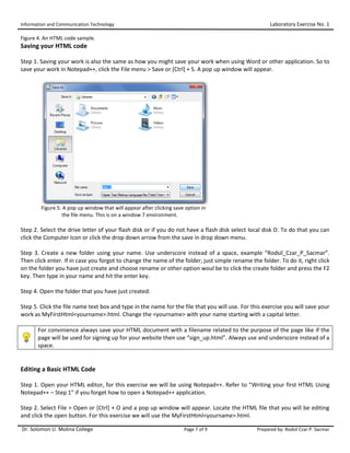 Ict internet and html | PDF | Web Design and HTML | Internet