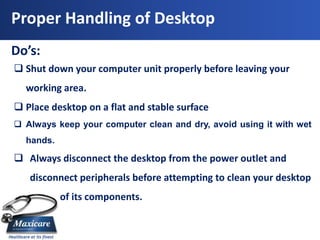 ICT Laptop and Desktop Policy Final | PPTX