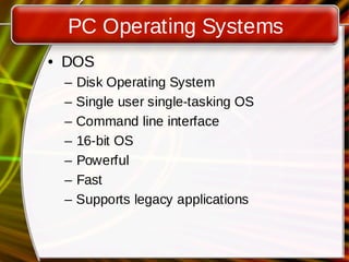 Single Task Operating System Examples ICT-Lecture_08(OperatingSystem).pdf