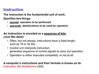 Instruction Opcode Operand ICT-Lecture_12(VonNeumannArchitecture).pptx