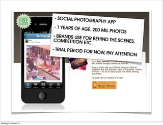 - SOCIAL PHOTO
                                          GRAPHY APP
                        - 1 YEARS OF AG
              ...