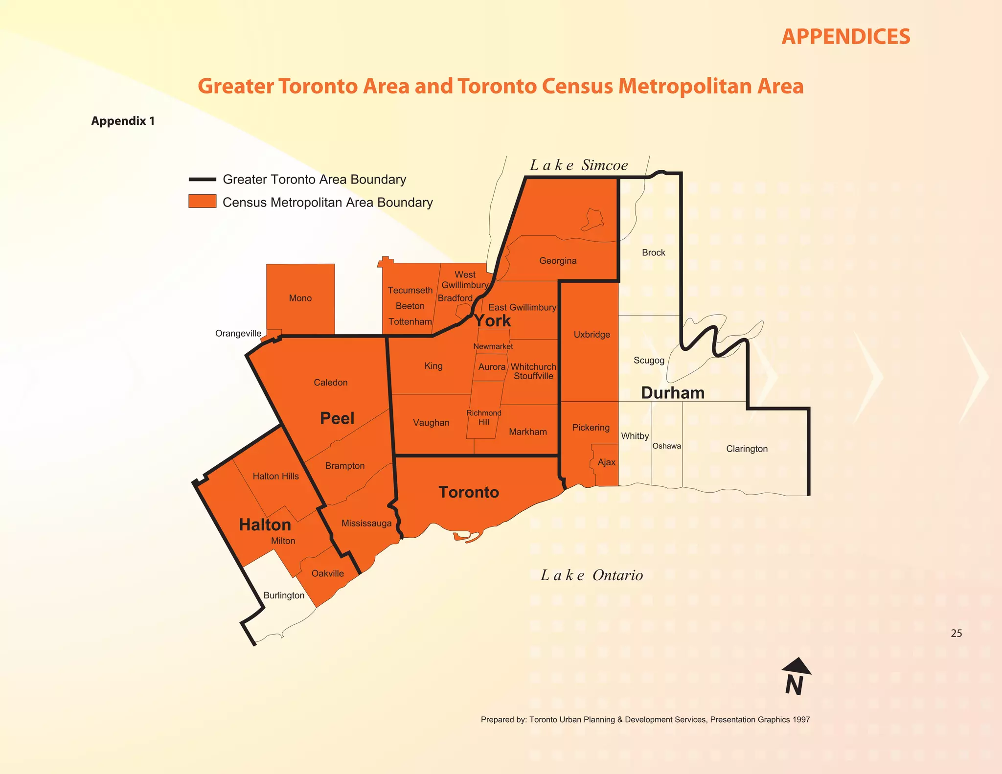 APPENDICES

             Greater Toronto Area and Toronto Census Metropolitan Area
Appendix 1




                                                                                25
 