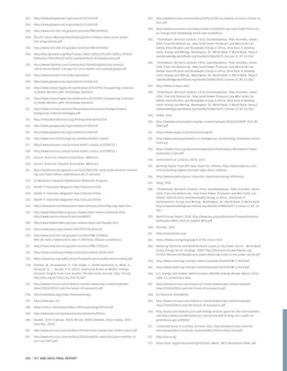 201.	 http://www.ghspjournal.org/content/1/2/160.full
202.	 http://www.ghspjournal.org/content/1/2/160.full
203.	 http://www.ncbi.nlm.nih.gov/pmc/articles/PMC4197650/
204.	 file:///C:/Users/Mariela/Downloads/giz2013-0456en-india-social-protec-
tion-programmes.pdf
205.	 http://www.ncbi.nlm.nih.gov/pmc/articles/PMC4197650/
206.	 http://files.givewell.org/files/Cause1-2/AED-SATELLIFE/AED-SATELLIFE%20
EIN%2022-3051191%20-%20Cause%201%20-%20Application.pdf
207.	 http://www2.deloitte.com/content/dam/Deloitte/global/Documents/
Life-Sciences-Health-Care/gx-lshc-2015-health-care-outlook-global.pdf
208.	 http://www.emocha.com/index.php/about
209.	 http://www.ghspjournal.org/content/1/2/160.full
210.	 http://www.researchgate.net/publication/257142951_Empowering_Communi-
ty_Health_Workers_with_Technology_Solutions
211.	 http://www.researchgate.net/publication/257142951_Empowering_Communi-
ty_Health_Workers_with_Technology_Solutions
212.	 http://www.ericsson.com/res/thecompany/docs/press/backgrounders/
background_millenniumvillages.pdf
213.	 http://innovationsformnch.org/finding-what-works/CCH
214.	 http://www.ghspjournal.org/content/1/2/160.full
215.	 http://www.ghspjournal.org/content/1/2/160.full
216.	 http://www.smart2020.org/case-studies/ehealth-croatia/
217.	 http://www.ericsson.com/article/e-health_croatia_1633598732_c
218.	 http://www.ericsson.com/article/e-health_croatia_1633598732_c
219.	 Source: American Hospital Association, Medicare
220.	 Source: American Hospital Association, Medicare
221.	 http://healthcare.dmagazine.com/2012/08/13/thr-pilot-study-wireless-monitor-
ing-cuts-heart-failure-readmissions-by-27-percent/
222.	 US Medicare’s Hospital Readmission Reduction Program
223.	 Health IT Outcomes Magazine http://shar.es/1XV5Iz
224.	 Health IT Outcomes Magazine http://shar.es/1XV5Iz
225.	 Health IT Outcomes Magazine http://shar.es/1XV5Iz
226.	 http://www.who.int/mediacentre/news/releases/2015/mdg-sdg-report/en/
227.	 http://www.flowminder.org/case-studies/haiti-cholera-outbreak-2010,
http://www.nature.com/articles/srep08923
228.	 http://www.flowminder.org/case-studies/nepal-earthquake-2015
229.	 http://www.pnas.org/content/109/29/11576.abstract
230.	 http://www.ncbi.nlm.nih.gov/pmc/articles/PMC3718458/
Why we need crowdsourced data in infectious disease surveillance.
231.	 http://www.ncbi.nlm.nih.gov/pmc/articles/PMC2733264/
232.	 http://www.unicef.org/infobycountry/sierraleone_81144.html
233.	 https://www.iea.org/publications/freepublications/publication/cooking.pdf
234.	 Bazilian, M., Nussbaumer, P., Eibs-Singer, C., Brew-Hammond, A., Modi, V.,
Sovacool, B., … Aqrawi, P.-K. (2012). Improving Access to Modern Energy
Services: Insights from Case Studies. The Electricity Journal, 25(1), 93–114.
http://doi.org/10.1016/j.tej.2012.01.007
235.	 http://www.ericsson.com/industry-transformation/wp-content/uploads/
sites/7/2014/09/ict-and-the-future-of-transport1.pdf
236.	 http://unhabitat.org/urban-themes/energy/
237.	 http://www.ipcc.ch/
238.	 https://unfccc.int/resource/docs/2015/cop21/eng/l09r01.pdf
239.	 http://www.who.int/mediacentre/factsheets/fs292/en/
240.	 (Gevelt, 2014) (Cabraal, 2005) (Kirubi, 2009) (Kebede, 2010) (Yadoo, 2011)
(Sanchez, 2015),
241.	 http://www.ericsson.com/res/docs/2014/ericsson-energy-and-carbon-report.pdf
242.	 http://www.ericsson.com/res/docs/2015/mobility-report/ericsson-mobility-re-
port-nov-2015.pdf
243.	 http://www.ericsson.com/res/docs/2015/151203-un-habitat-ericsson-climate-re-
port.pdf
244.	 http://www.economist.com/news/leaders/21696935-see-how-bright-future-so-
lar-energy-look-developing-world-new-sunbathers
245.	 “Tenenbaum, Bernard; Greacen, Chris; Siyambalapitiya, Tilak; Knuckles, James.
2014. From the Bottom Up : How Small Power Producers and Mini-Grids Can
Deliver Electrification and Renewable Energy in Africa. Directions in Develop-
ment--Energy and Mining;. Washington, DC: World Bank. © World Bank. https://
openknowledge.worldbank.org/handle/10986/16571 License: CC BY 3.0 IGO.”
246.	 “Tenenbaum, Bernard; Greacen, Chris; Siyambalapitiya, Tilak; Knuckles, James.
2014. From the Bottom Up : How Small Power Producers and Mini-Grids Can
Deliver Electrification and Renewable Energy in Africa. Directions in Develop-
ment--Energy and Mining;. Washington, DC: World Bank. © World Bank. https://
openknowledge.worldbank.org/handle/10986/16571 License: CC BY 3.0 IGO.”
247.	 http://www.m-kopa.com/
248.	 “Tenenbaum, Bernard; Greacen, Chris; Siyambalapitiya, Tilak; Knuckles, James.
2014. From the Bottom Up : How Small Power Producers and Mini-Grids Can
Deliver Electrification and Renewable Energy in Africa. Directions in Develop-
ment--Energy and Mining;. Washington, DC: World Bank. © World Bank. https://
openknowledge.worldbank.org/handle/10986/16571 License: CC BY 3.0 IGO.”
249.	 GSMA, 2013
250.	 http://deepdecarbonization.org/wp-content/uploads/2016/03/DDPP_2015_RE-
PORT.pdf
251.	 https://www.ssepd.co.uk/orkneysmartgrid/
252.	 http://www.spenergynetworks.co.uk/pages/arc_accelerating_renewable_connec-
tions.asp
253.	 https://www.irena.org/DocumentDownloads/Publications/Renewable_Power_
Generation_Costs.pdf
254.	 Environment at a Glance, OECD, 2013
255.	 Building Digital Trust Will Open Doors for Utilities, http://www.engerati.com/
article/building-digital-trust-will-open-doors-utilities.
256.	 http://www.se4all.org/our-vision/our-objectives/energy-efficiency/
257.	 Hong, 2014
258.	 “Tenenbaum, Bernard; Greacen, Chris; Siyambalapitiya, Tilak; Knuckles, James.
2014. From the Bottom Up : How Small Power Producers and Mini-Grids Can
Deliver Electrification and Renewable Energy in Africa. Directions in
Development--Energy and Mining;. Washington, DC: World Bank. © World Bank.
https://openknowledge.worldbank.org/handle/10986/16571 License: CC BY 3.0
IGO.”
259.	 World Energy Report 2014,.http://www.iea.org/publications/freepublications/
publication/WEO_2014_ES_English_WEB.pdf
260.	 Hensher, 2014
261.	 http://sharedsolar.org/
262.	 https://www.smartgrid.gov/grid_of_the_future.html
263.	 Reducing Technical and Non‐Technical Losses in the Power Sector , World Bank
Group Energy Sector Strategy, 2009. http://siteresources.worldbank.org/
EXTESC/Resources/Background_paper_Reducing_losses_in_the_power_sector.pdf
264.	 http://www.metering.com/wp-content/uploads/2014/05/MI-2-2014.pdf
265.	 http://www.metering.com/wp-content/uploads/2014/05/MI-2-2014.pdf
266.	 U.S. Energy Information Administration, Monthly Energy Review (March 2015),
table 2.1, preliminary data.
267.	 http://www.ericsson.com/industry-transformation/wp-content/uploads/
sites/7/2014/09/ict-and-the-future-of-transport1.pdf
268.	 EU Directive 2010/40/EU
269.	 http://www.ericsson.com/industry-transformation/wp-content/uploads/
sites/7/2014/09/ict-and-the-future-of-transport1.pdf
270.	 http://ensia.com/features/are-self-driving-vehicles-good-for-the-environment/
and http://www.scientificamerican.com/article/self-driving-cars-could-cut-
greenhouse-gas-pollution
271.	 Connected buses in Curitiba, Ericsson 2012, http://www.ericsson.com/res/
thecompany/docs/corporate-responsibility/2011/curibita_final.pdf
272.	 http://tacd.org/
273.	 https://epic.org/privacy/smartgrid/Smart_Meter_TACD_Resolution_FINAL.pdf
103 | ICT AND SDGS FINAL REPORT
 