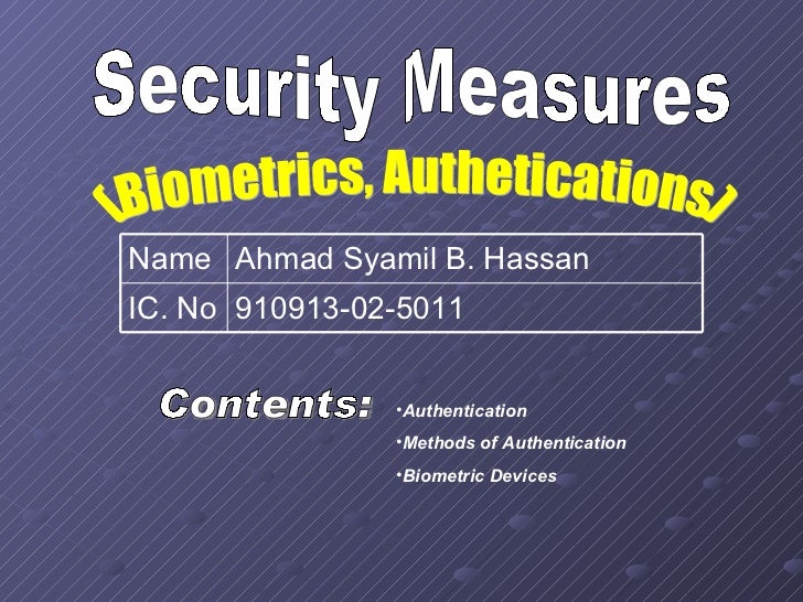 Ict Security Measures