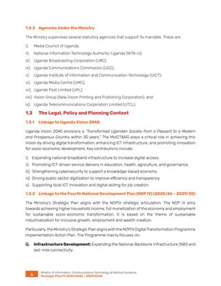 Strategic Plan for Uganda's Ministry of ICT & National Guidance FY 2025 ...