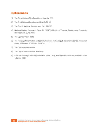 Strategic Plan for Uganda's Ministry of ICT & National Guidance FY 2025 ...