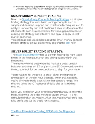 ICT-Trading - ICT trading techniques - SMB | PDF