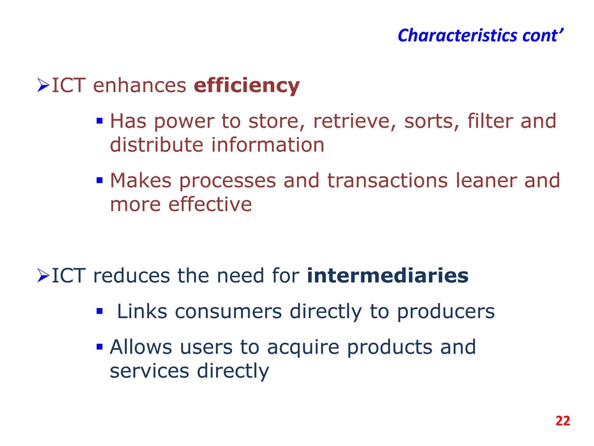 Information and Communication Technology In Education | PPTX