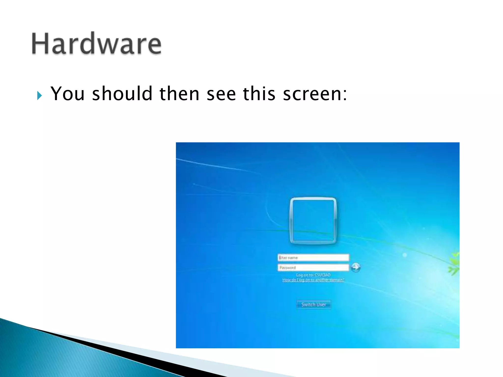  You should then see this screen:
 