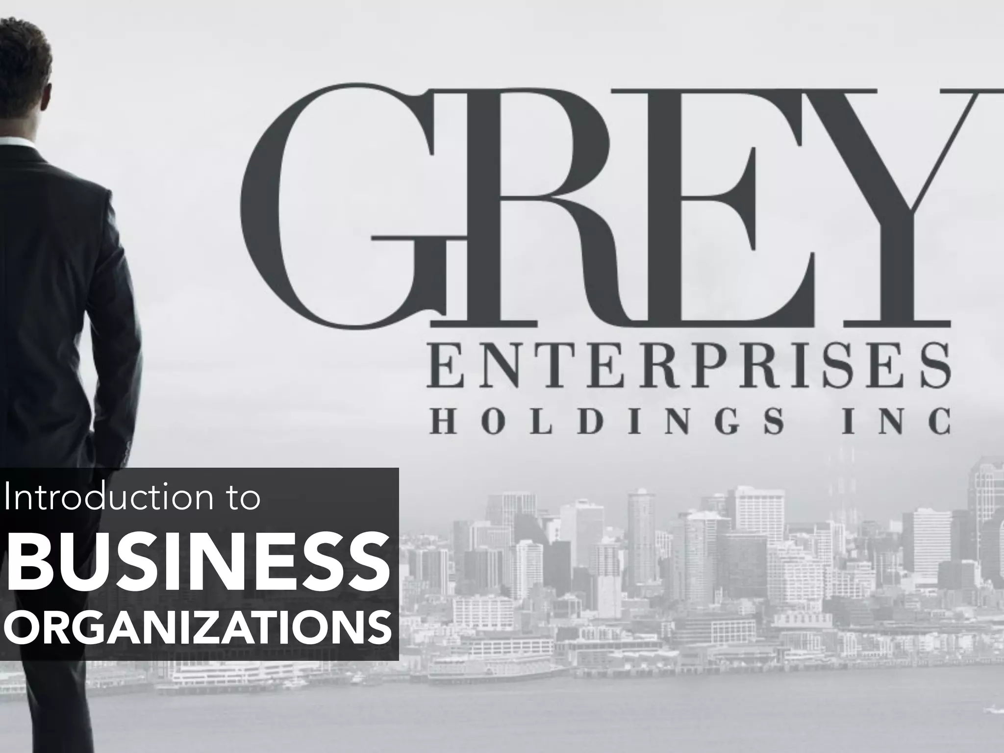 Introduction to
BUSINESS
ORGANIZATIONS
 