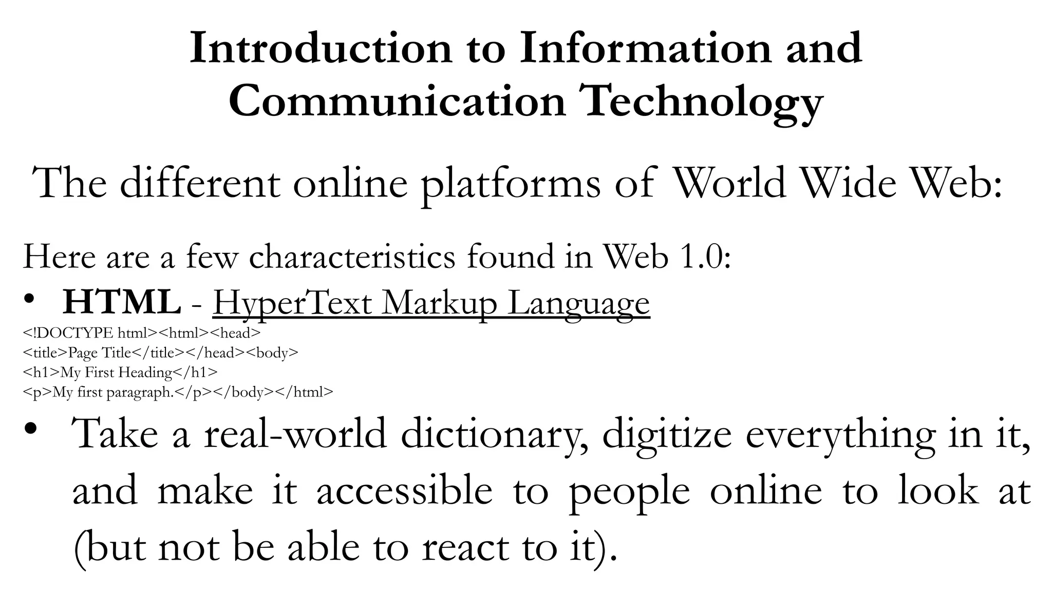 Empowerment Technology (ICT)_Grade 11.pptx | Web Design and HTML | Internet