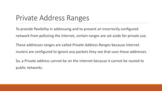 IP Addressing | PPTX