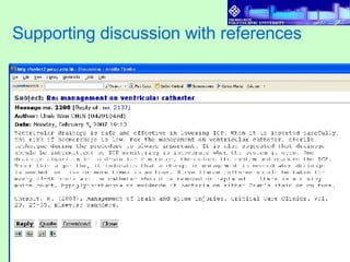 Supporting discussion with references 