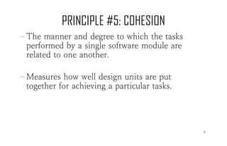 Function Cohesion Software Design software design principles | PDF