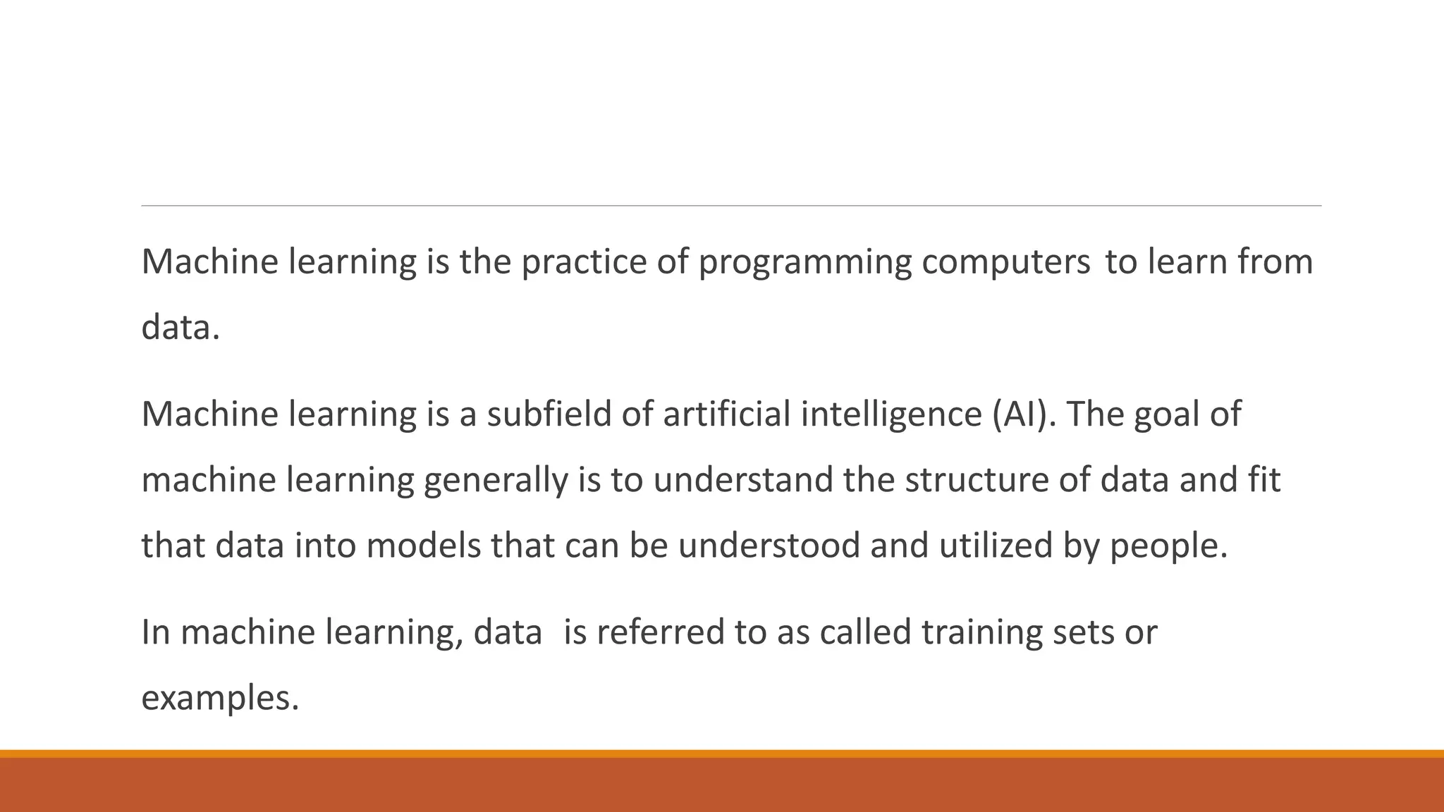 introduction to machine learning | PPTX | Artificial Intelligence ...
