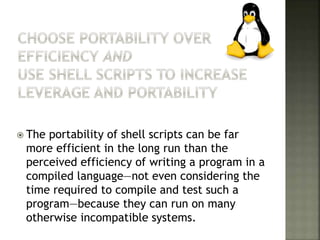 Linux principles and philosophy | PPTX