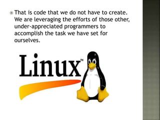 Linux principles and philosophy | PPTX