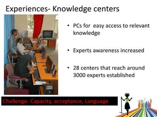 ICTs for better access to information/knowledge for Ethiopian livestock keepers