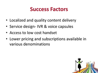 Delivering livestock knowledge to Indian farmers through mobile phones