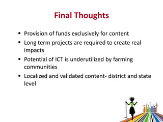 Delivering livestock knowledge to Indian farmers through mobile phones