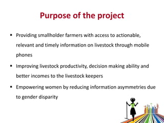 Delivering livestock knowledge to Indian farmers through mobile phones