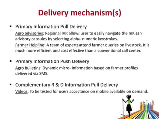 Delivering livestock knowledge to Indian farmers through mobile phones