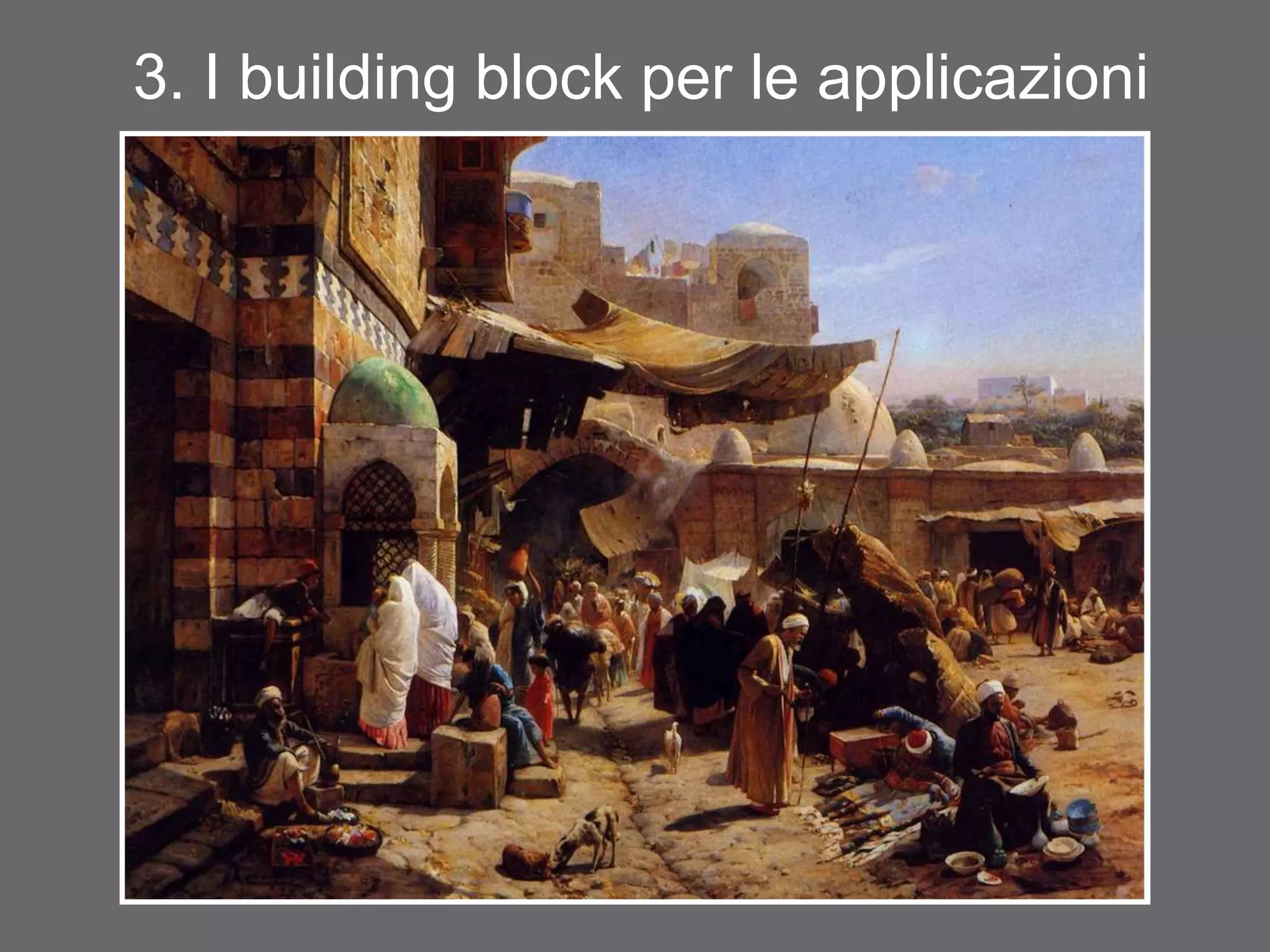 3. I building block per le applicazioni
 