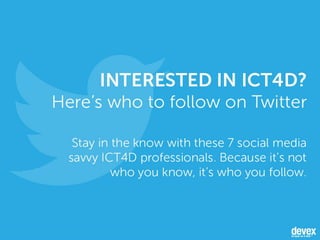 ICT4D: 7 must-follow Twitter accounts
