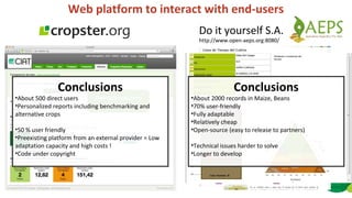 Designing a 2 ways information system for site-specific agriculture implementation