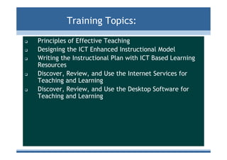 ICT for Teachers in Basic Education | PDF