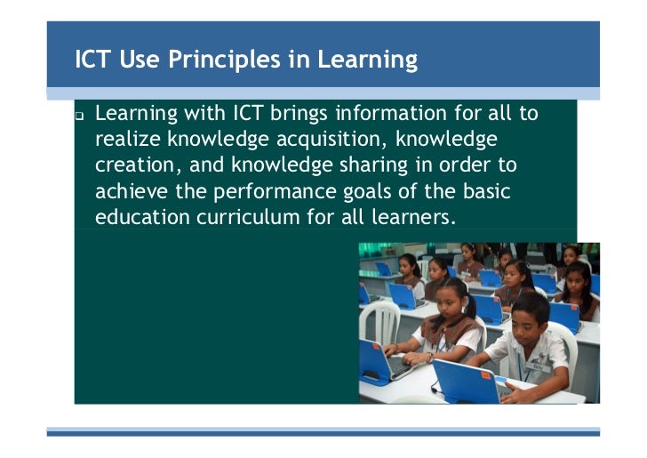 ICT for Teachers in Basic Education