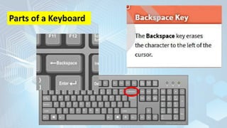 Parts of a Keyboard
 