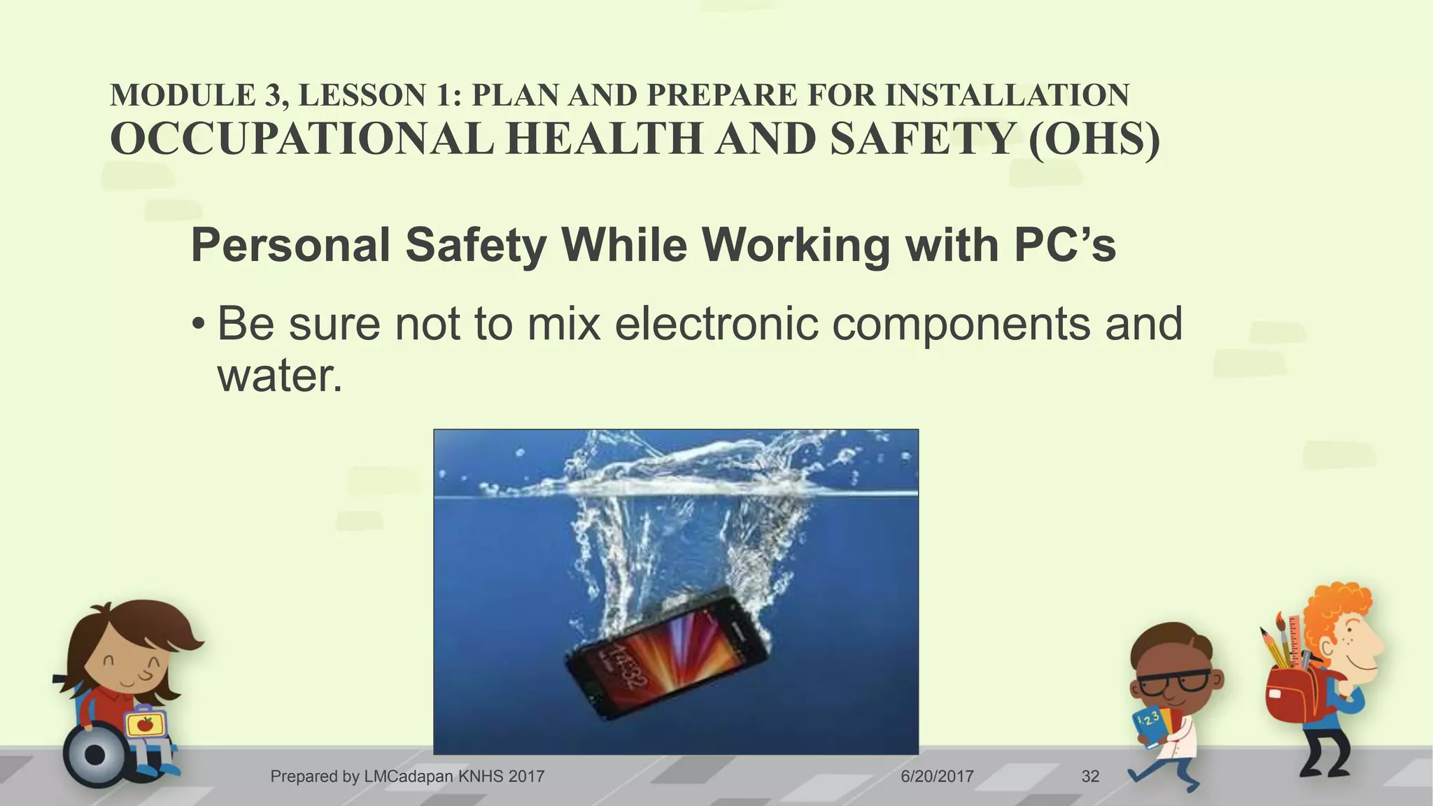 Ict 9 module 3, lesson 1.1 ohs | PPTX | First Aid | Injuries