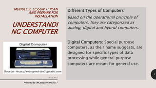 Ict 9 module 3, lesson 1.2 understanding computers | PPTX