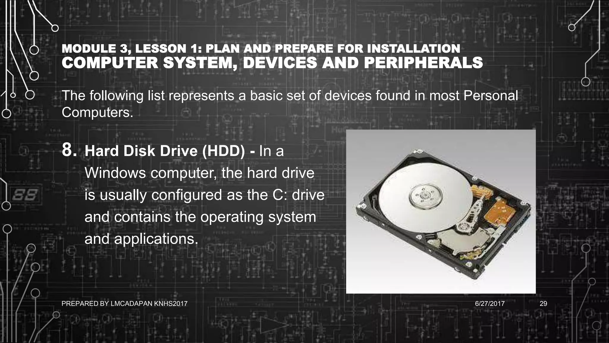 Ict 9 module 3, lesson 1.3 computer systems, devices, and peripherals ...