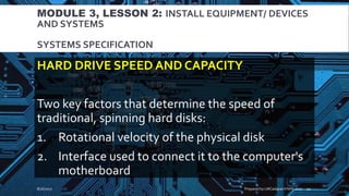 Ict 9 module 3, lesson 2.2 system's specification | PPTX