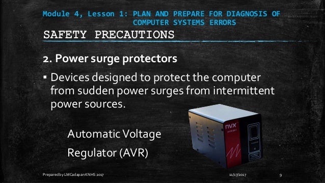 Ict 9 module 4, lesson 1.1 safety precautions