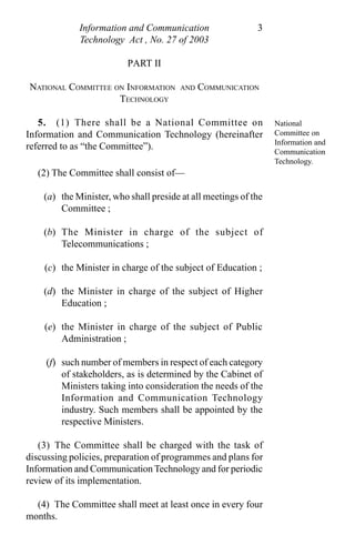 Ict act in sri lanka | PDF