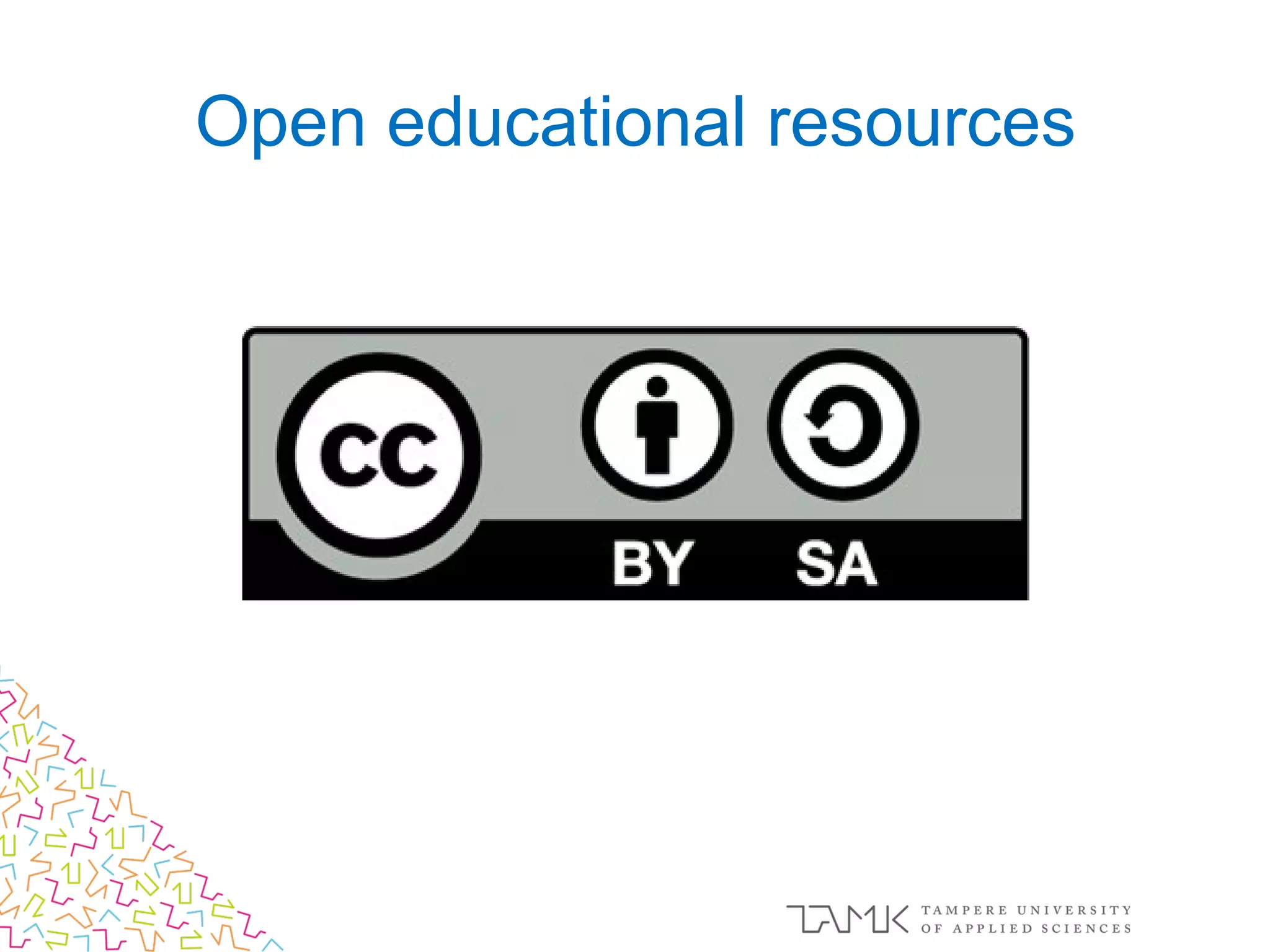 Open educational resources
 