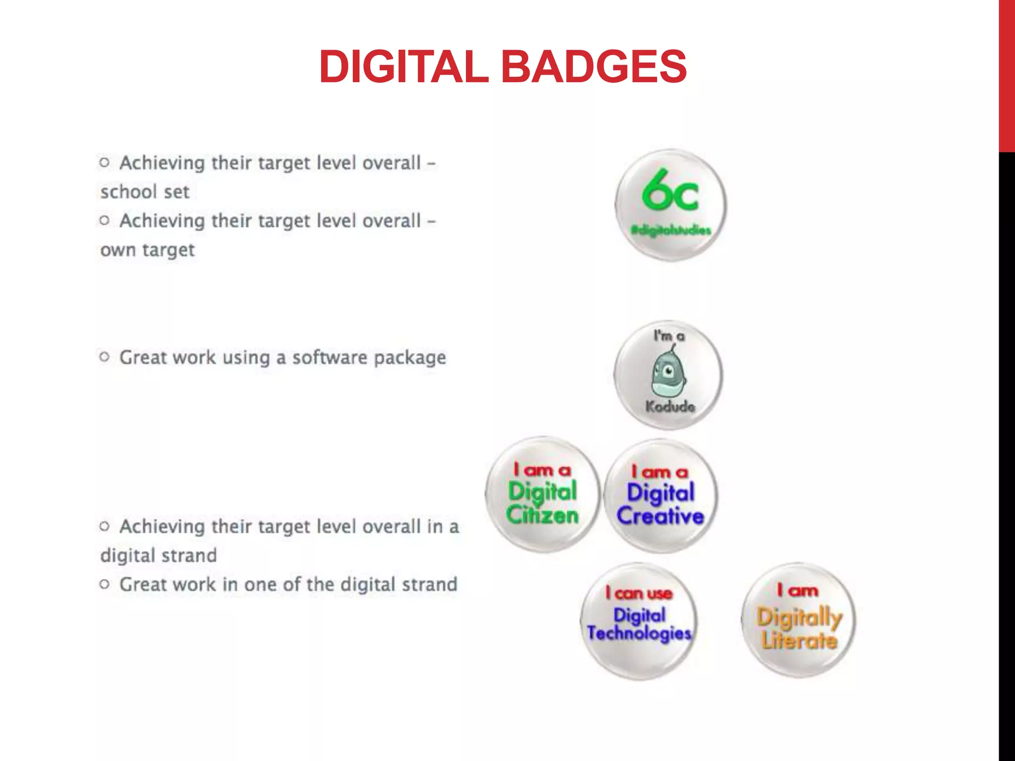 DIGITAL BADGES
 