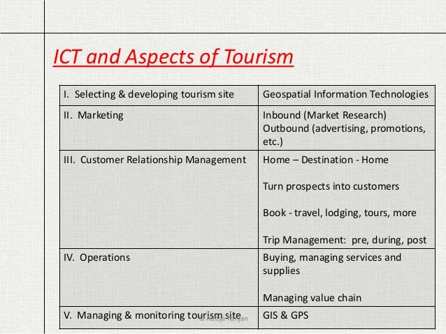 Ict And Tourism
