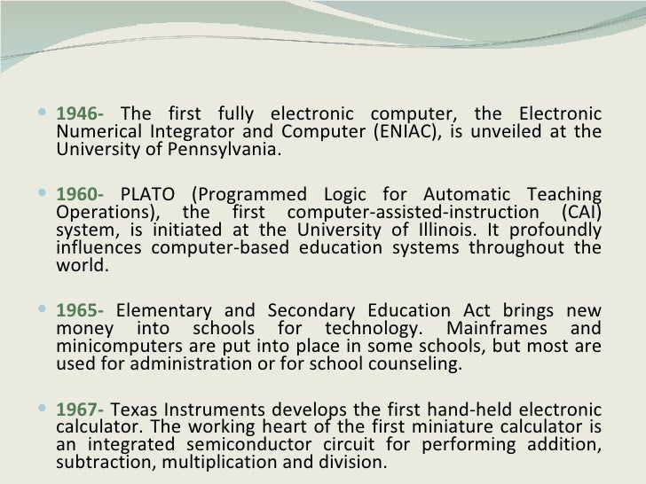History of Education Technology