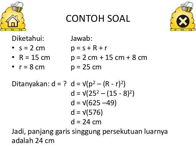Persamaan Garis Lurus Lingkaran