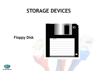 STORAGE DEVICES
Floppy Disk
STORAGE DEVICES
 