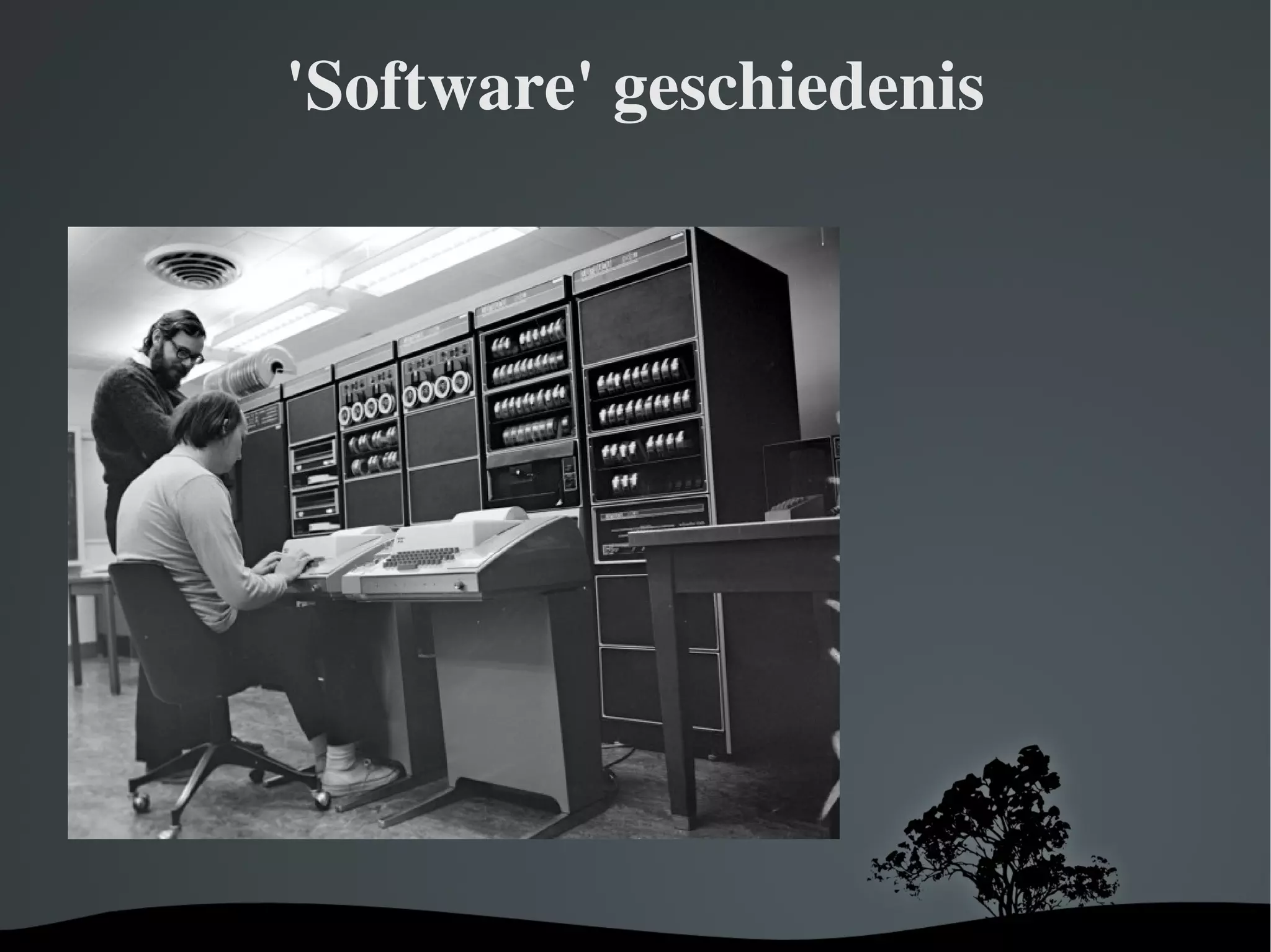 'Software' geschiedenis 
