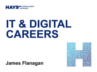 IT & DIGITAL
CAREERS
James Flanagan
 