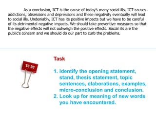 Effects of using ict image